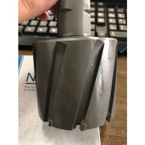 Diameter 80mm * 50mm TCT Annular Cutter With Weldon Shank Hard Alloy Hollow Core Drill (Cut Depth: 50mm) Hole Saw