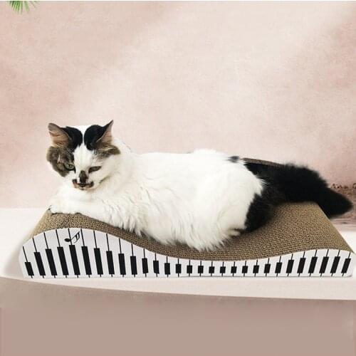 Piano Modeling Design Cat Scratch Board Tilt Angle Cats Prefer Scratch And Wear Resistance Protect Furniture Cat Nest Cat Toy