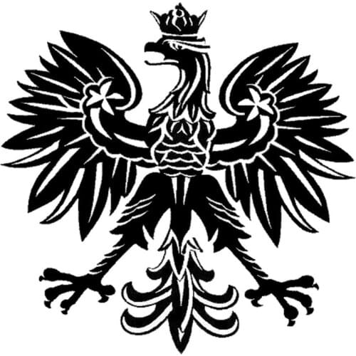 Beautiful Polish Eagle Poland Symbol Car Sticker Cover Scratches Waterproof Motorcycle Car Accessories Pvc 15cm X 15cm