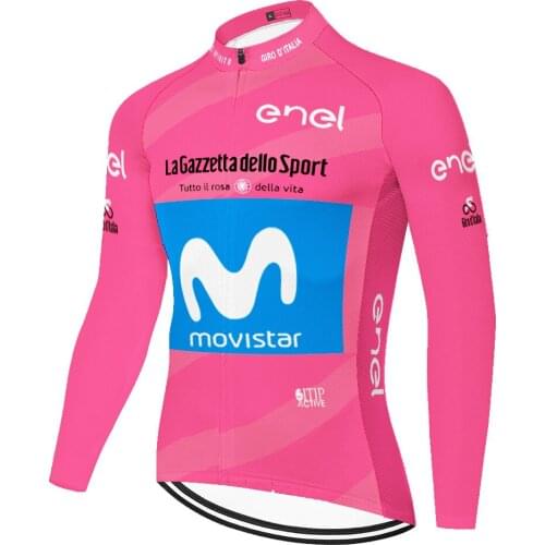 2020 new Team movistar maglia ciclismo men long sleeve cycling jersey summer spring quick dry maillot velo homme cycle jersey