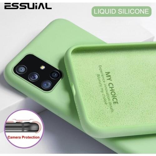 Soft Liquid Silicone Case For Samsung Galaxy A22 A52 A72 A12 A32 A51 A71 A31 A50 A70 S21 S20 S10 S9 S8 Plus Note 20 10 Cover