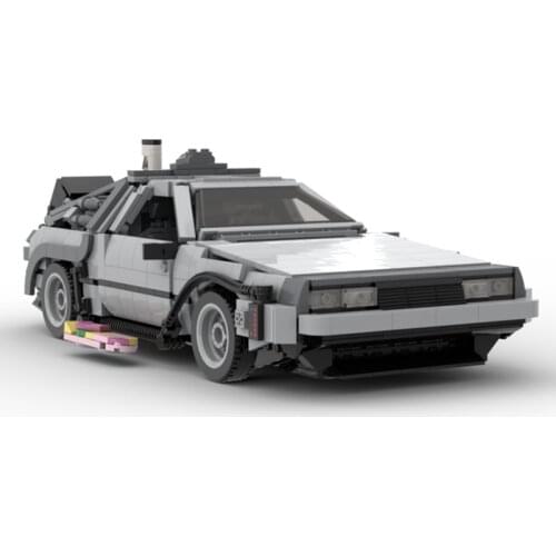 New Movie Series Time Travel Back To The Future 1985 Machine Technical Racing Building Blocks Sports Car Model Bricks Kids Gift