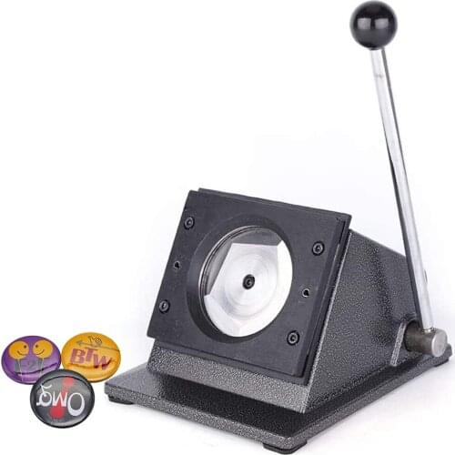 Manual Round Punch Die Cutter Graphic Badge Button Maker Perfect Match DIY Button Badge Making Kit Paper Craft Cutter Tool