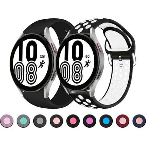 Silicone Band For Samsung Galaxy Watch S3 4 classic 46mm 42mm Replacement strap For Galaxy Watch4/Active 2 44mm 40mm Wristbands
