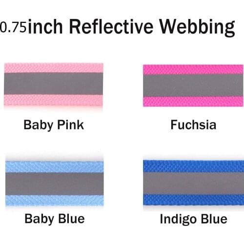 20mm Reflective Stripe Webbing Heavy Weight Safety Nylon Ribbon 3M Reflective Polyester Webbing Reflective Glo Grosgrain Fabric