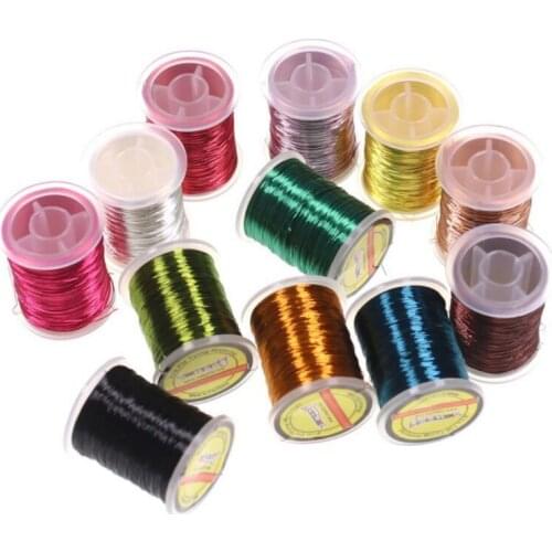 0.2mm Ultra Thread Fly Bodies Dubbing Small Dry Flies Tying Material For Jig Ice Tying Small Copper Wire for Ribbing Weight