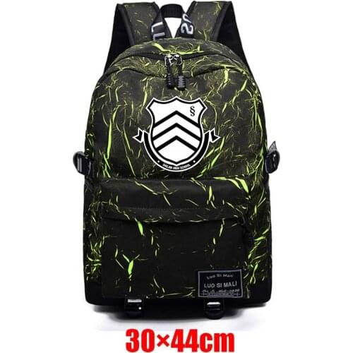 Danganronpa: Trigger Happy Havoc Unisex Packsack Fabric Backpack Zip Schoolbag Teenager Mochila Student Casual Travel Laptop Bag