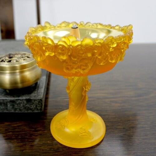 Oriental high-end rose design flower cup flower container color charm luxury art desktop middle east arab home decoration