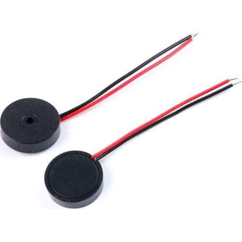 10pcs/lot 1704 passive piezoelectric lead buzzer frequency 4000HZ buzzer 17*4MM AC low power consumption