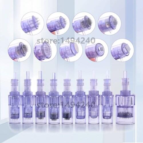 10PCS Microneedle Cartridges Screw Suits 2 in 1 Mini Water Mesotherapy Injector Nano 9/12/36/42/ Nano/ 3D/5D Auto Derma Pen