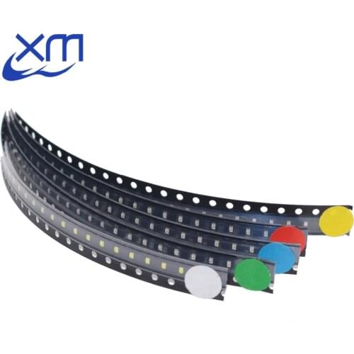 100pcs/lot 5 Colors 0603 SMD Led each 20pcs Super Bright Red/Green/Blue/Yellow/White Water Clear LED Light Diode