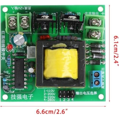 2021 New DC-AC Converter 12V to 110V 200V 220V 280V 150W Inverter Boost Board Transformer