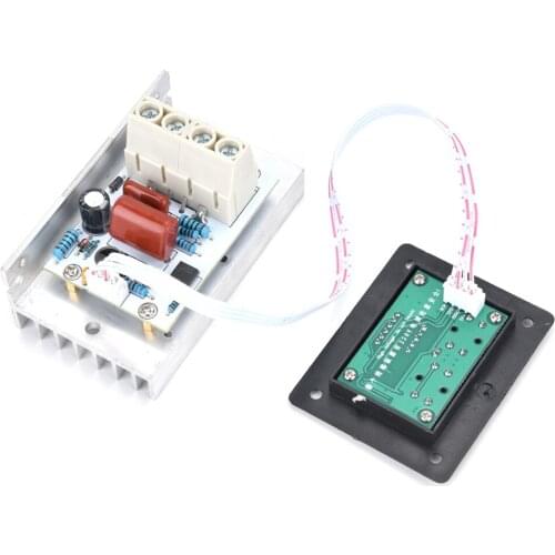 AC 220V 10000W SCR Controller Digital Voltage Regulator Speed Control Dimmer Thermostat AC 220V 80A