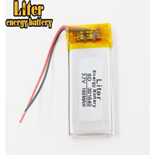 3.7V 150mah 301640 031640 camera pen thermal underwear shoe pad Bluetooth lithium battery factory direct sales