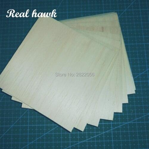 5pcs AAA+ Balsa Wood Sheets 100x100x6mm Model Balsa Wood for DIY RC model wooden plane boat material