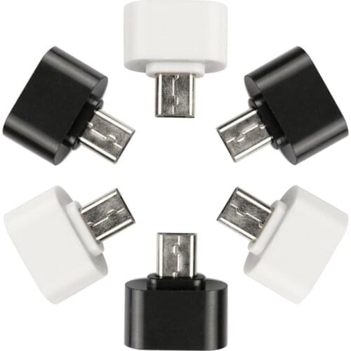 KOOYUTA Smart Pho 50pcs Micro USB to USB2.0 OTG Expansion Adapter Metal Housing For Cell Phone V8 Interface For Most 5 pin Micr