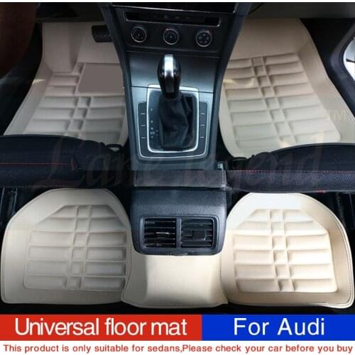 Car floor mats for audi a3 sportback a5 sportback tt mk1 A1 A2 A3 A4 A5 A6 A7 A8 Q3 Q5 Q7 S4 S5 S8 RS