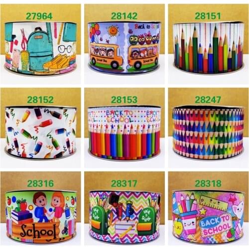 Free shipping 10 yards cartoon printed grosgrain ribbon 27964