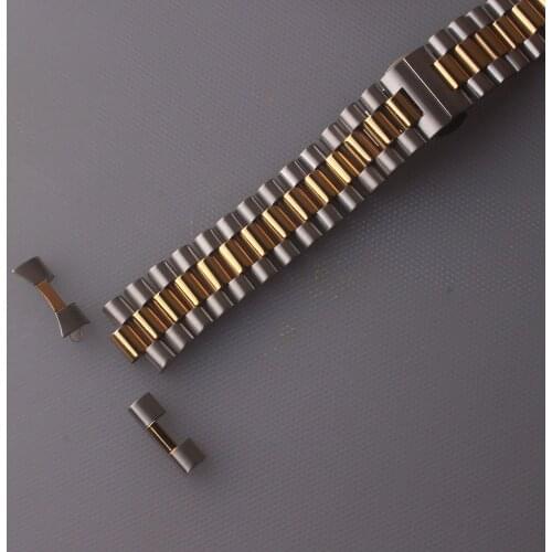 For 1853 T17 T461 T014430 T014410 PRC200 Strap Curved Watchband Silver Gold 12 14 16 18 19 20 21 22mm Stainless Steel Watch Band