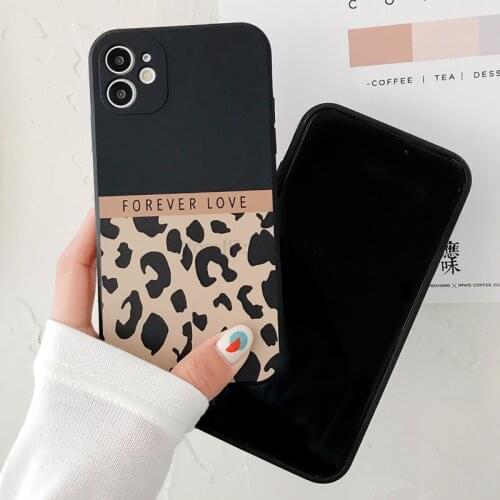 Phone Case For Iphone 11 Leopard Cover Silicone Funda For Iphone 11 Pro Max 12 Pro Max MiNi 7 8 Plus X XS XR SE 2020 6 6S Coque