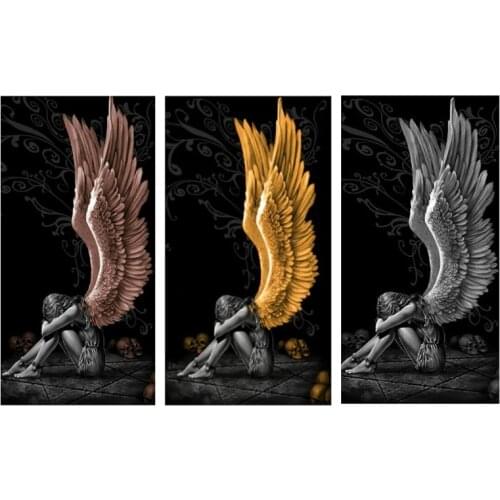 Angel Wing Background Wall Decor Canvas Painting Art Pictures Landscape Home Decorations drowship