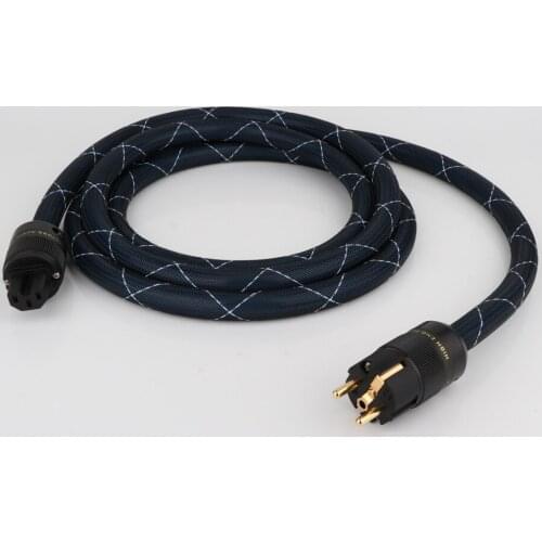 Hi-end G5 SPX-28 OCC Silver Plated cable EU version Mains Power Cord Cable gold plated power plug with wire