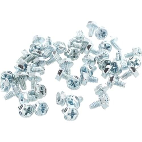 50 PCS Quadrex Head Short Computer Case Motherboard Screws for PC computer cases motherboards PCI cards et