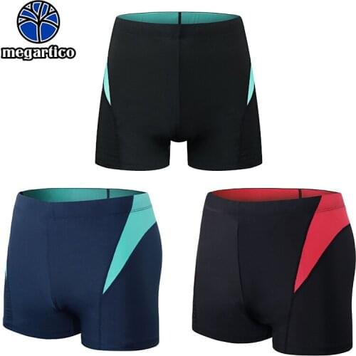 Megartico Plus Size swimwear Men Swimming Trunks Swim Briefs Boxer Shorts Beach Swimsuit Adult Sport Racing Board Shorts Thights