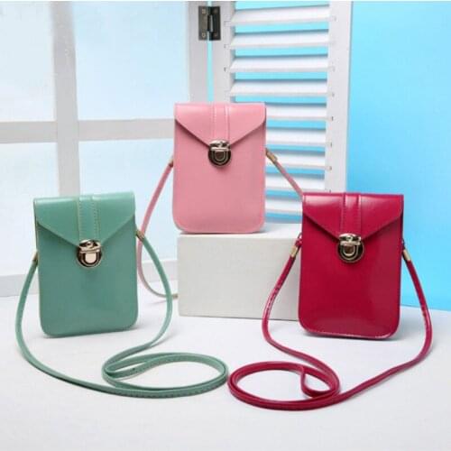 Women Mini Shoulder Bag Crossbody Bag Simple Korea Style Vintage Solid Hasp Fashion Phone Purses Bag for Female Girls