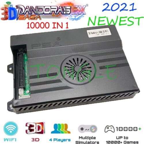 Newest Pandora Game 3D 8000 In 1 Arcade Console PCB Board Upgraded Wifi Game Market Built-in 10000 Games Downloadable FBA MAME