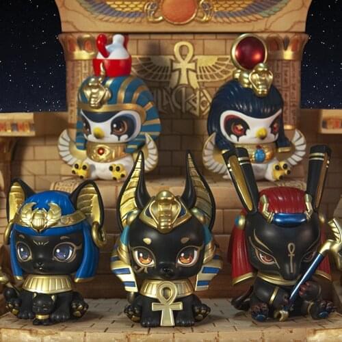 Original Yalu Kindergarten Egyptian God Series Blind Box Toys Doll Random One Cute Anime Figure Gift Free Shipping Surprise