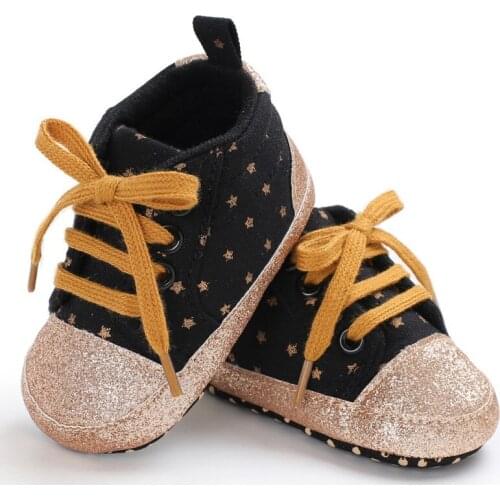 Baby Boys Girls Casual Shoes Anti-slip Toddler First Walkers Walking Lace-Up Shoes