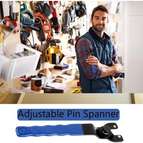 Adjustable Angle Grinder Key Pin Spanner Wrench Plastic Handle Trimming Cutting Machine Pin Wrench Spanner Household Repair Tool