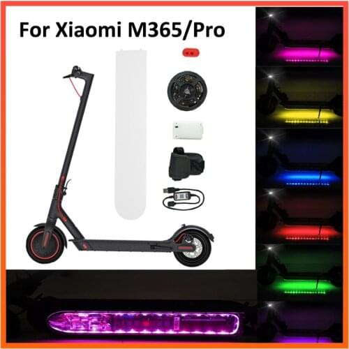 Transparent UV Bottom LED Strip For Xiaomi M365 1S Electric Scooter Night Safety LED Light Flashlight Night Safety Lamp
