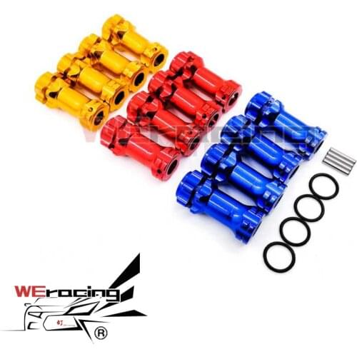 Wheel Hex Hub M17 17mm M37 37mm Extension Adapter 12mm Anti-Dust Capx4 Longer Combiner Coupler For 1/8 RC Model Car Parts F195