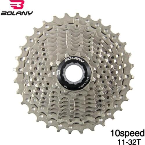 BOLANY Bicycle Freewheel 10 Speed Road Cassette 11-32T Teeth Gear Bicycle Flywheel Sprockets Bike Accessories