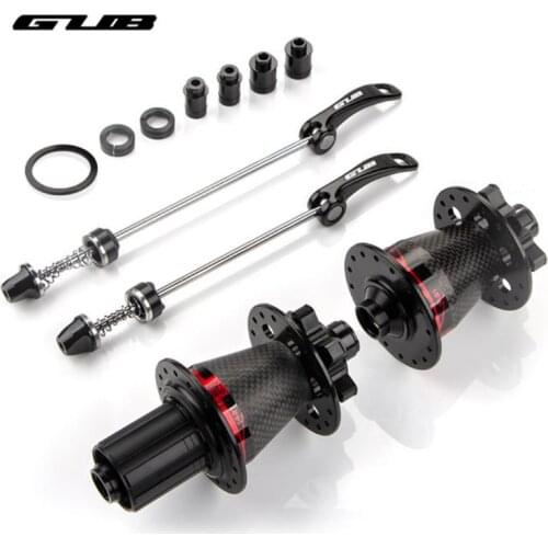 1 Pair GUB 1421 Carbon Fiber Bicycle Hub Ultralight MTB Road Bike Hub 4 Bearing 32Hole Barrel Shaft Quick Release 11 Speed Hub
