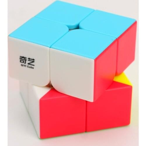 QIYI QIDI S 2X2X2 MAGIC SPEED CUBE POCKET STICKERless PUZZLE PROFESSIONAL 2x2 CUBO MAGICO EDUCATIONAL funny TOYS FOR CHILDREN