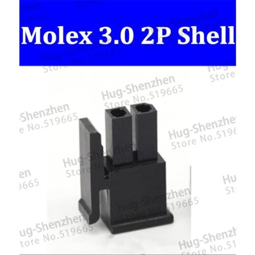 High quality 200pcs Molex 3.0mm 2pin 43025-0200 Male Power Connector Housing Plastic Shell for computer