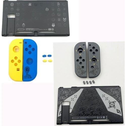 10sets Limited Yellow Blue Replacement For Nintendo Switch Console Backplate & Joy-con Controller Housing Shell Case