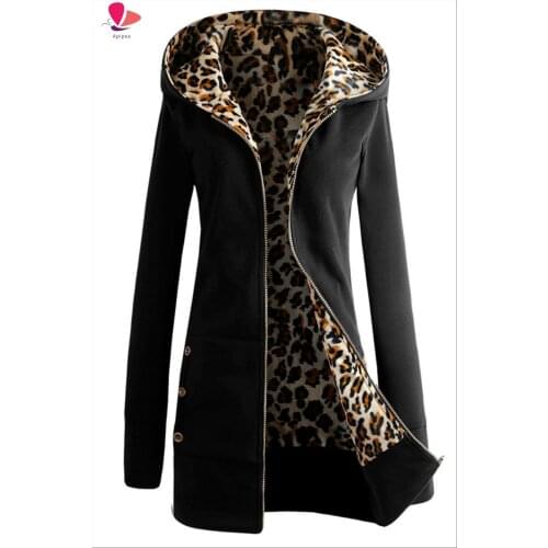 Plus Size 6XL Women New Thickened Leopard-print Bodywear Pile-up Coat Women Clothing Winter Coats Chaquetas Mujer Invierno 2018