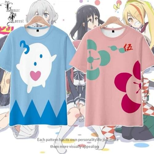 ZOMBIE LAND SAGA 3D Printing T-shirt Summer Fashion Round Neck Short Sleeve Popular Japanese Anime Streetwear Plus Size