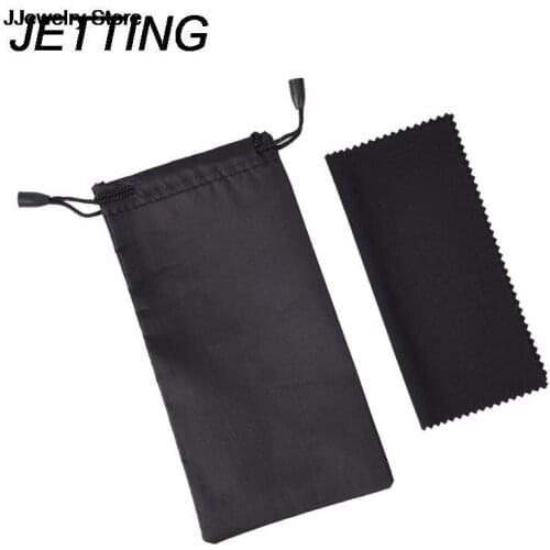 1 Set Black Glasses Case Eyewear Accessories Durable Dustproof Plastic Sunglasses Pouch Soft Eyeglasses Bag New