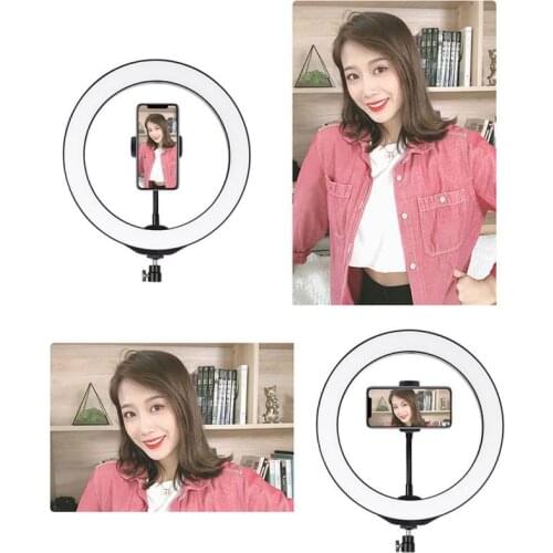 1PCS Dimmable Video Light 4.7'' 12cm USB 3 Modes Selfie LED Ring Vlogging Photography Video Lighting for Youtube Live Ring Lamp
