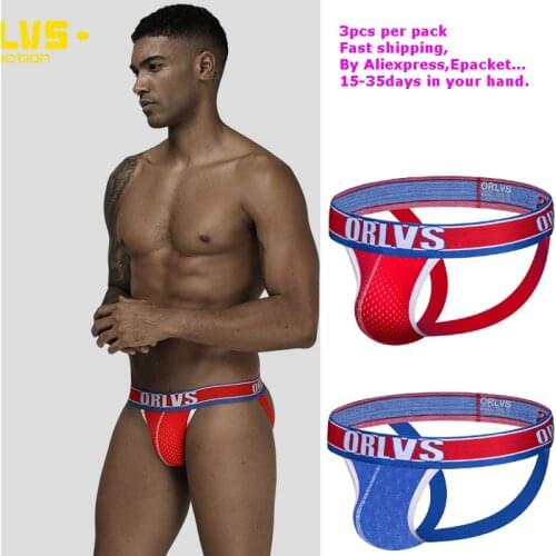 3pcs Fashion Brand Sexy Mens Backless Underwear Penis Jock Strap Man Thongs G-Strings Gay Men Underwear shorts Men Jockstraps