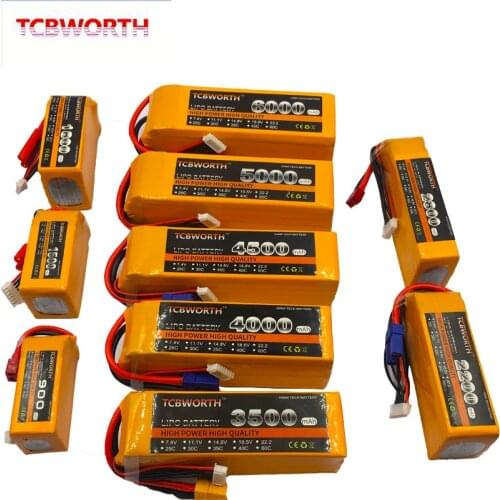 6S RC LiPo Battery 6S 22.2V 1300 1800 2600 3000 3500 4000 4500 5200 6000mAh 30/40/60C For RC Airplane Helicapter Car Drone