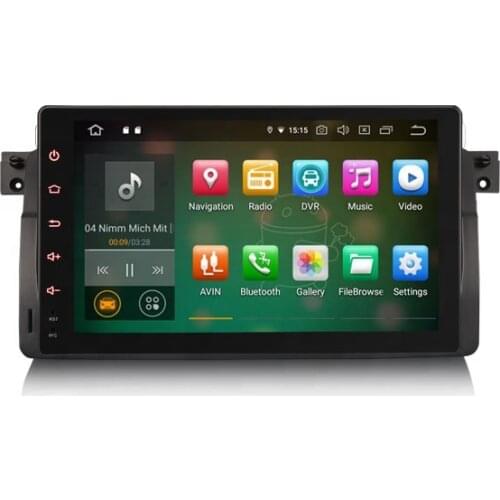 2020 Erisin ES7903B 9 inch Android 9.0 Car Stereo GPS Wifi 4G DVR DAB OBD for BMW 3er E46 M3 Rover75 MG ZT