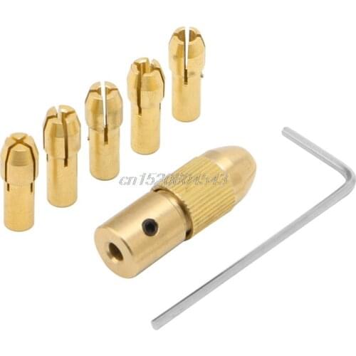 7Pcs 0.5-3mm Small Electric Drill Bit Collet Clamp Micro Twist Drill Tool R06 Whosale&DropShip