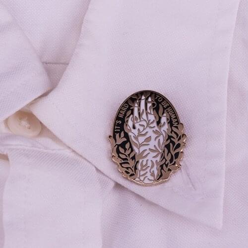 It Is Hard To Be Human Enamel Pin Canada Director Valerie Buhagiar Famous Movie Brooch For Coat Lapel Scarf Badge