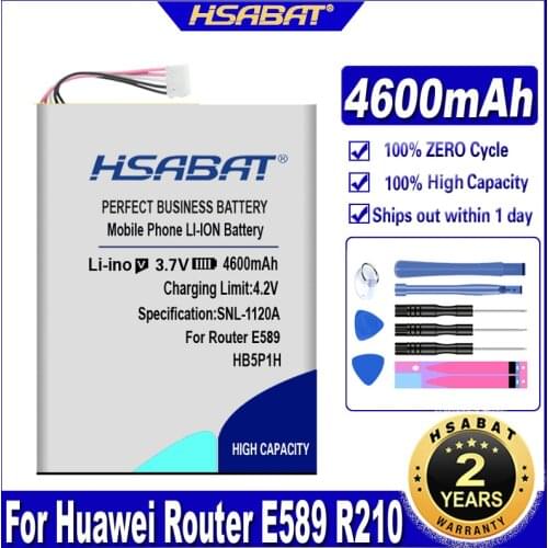 HSABAT HB5P1H 4600mAh battery For Huawei Router E589 R210 E5776s E5776S-22/32/501/601/860/922 FDD